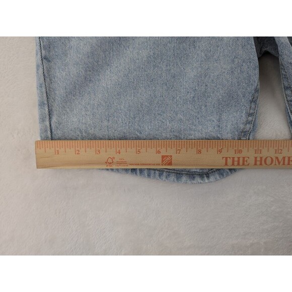 2- VTG Lee Shorts Mens 34 Made in USA 90s Riders Jeans Jorts Skate Light Wash - Picture 6 of 16